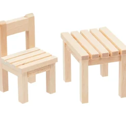 Clearance HobbyFun Miniatur Set "Tisch & Stuhl"