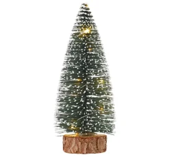 Hot HobbyFun Miniatur Tanne mit LED Beleuchtung, 14 cm