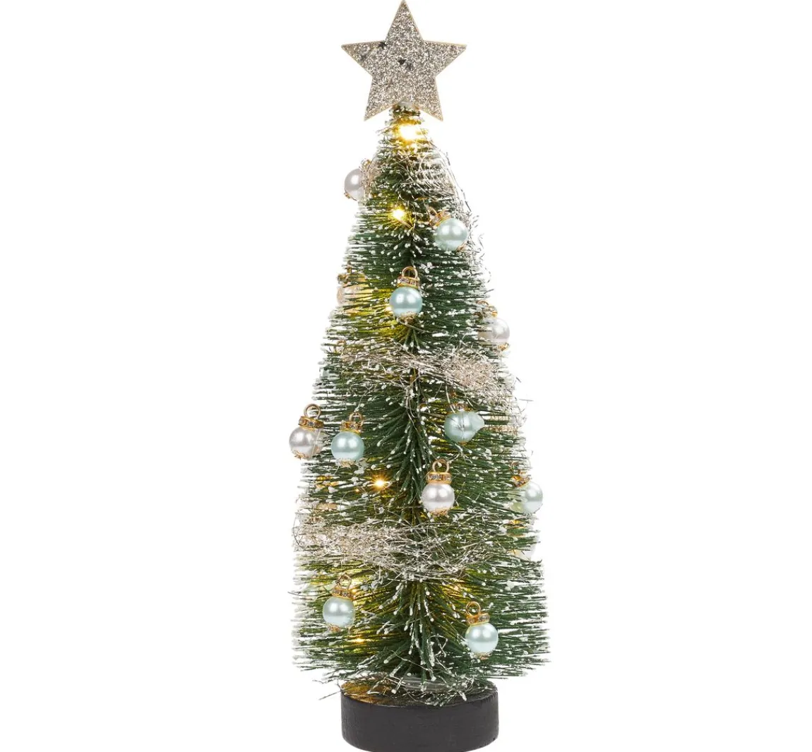 Hot HobbyFun Miniatur Tanne mit LED Beleuchtung, 14 cm