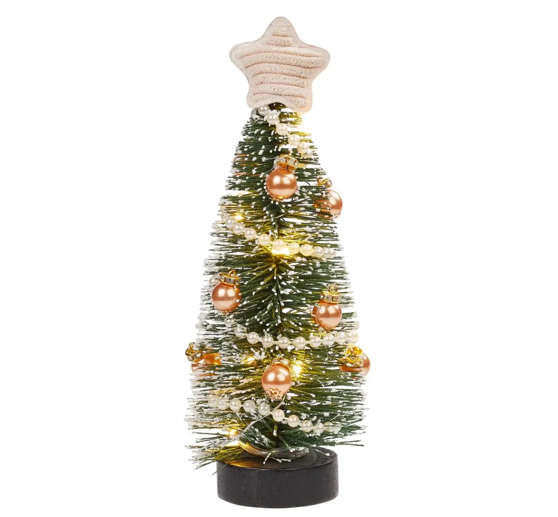 Hot HobbyFun Miniatur Tanne mit LED Beleuchtung, 20 cm