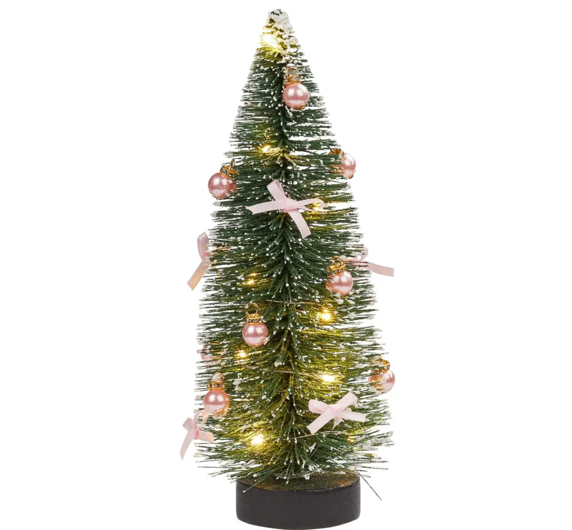 Hot HobbyFun Miniatur Tanne mit LED Beleuchtung, 20 cm