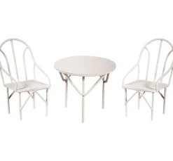 Hot Rayher Mini-Sitzgruppe 3tlg., weiß,2 Stühle+1Tisch
