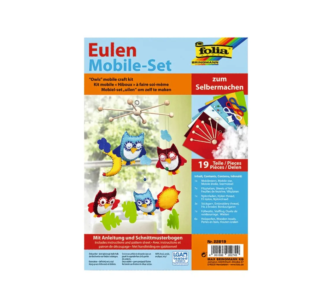 Best folia Mobilé-Bastelset "Eulen"
