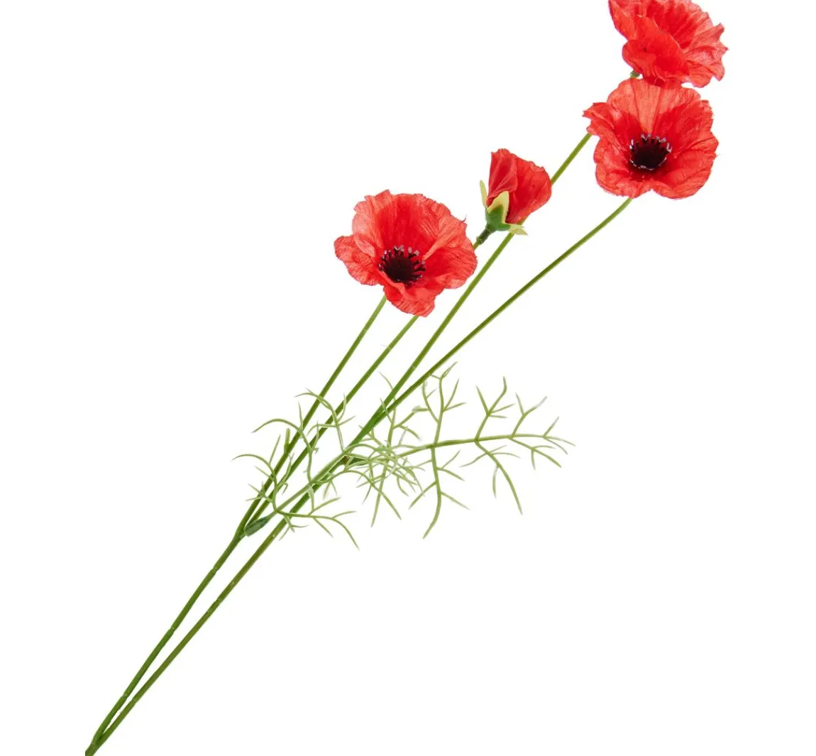 Clearance DPI Mohn-Pick mit 4 Blüten