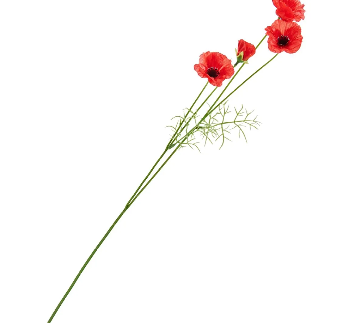 Clearance DPI Mohn-Pick mit 4 Blüten