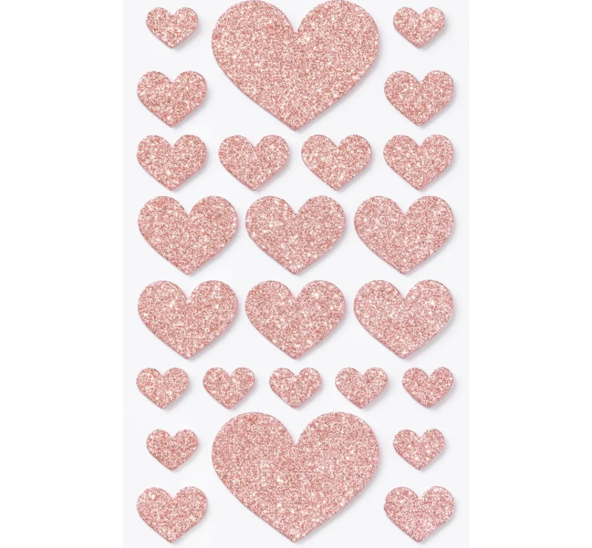 Hot folia Moosgummi Glitter-Sticker