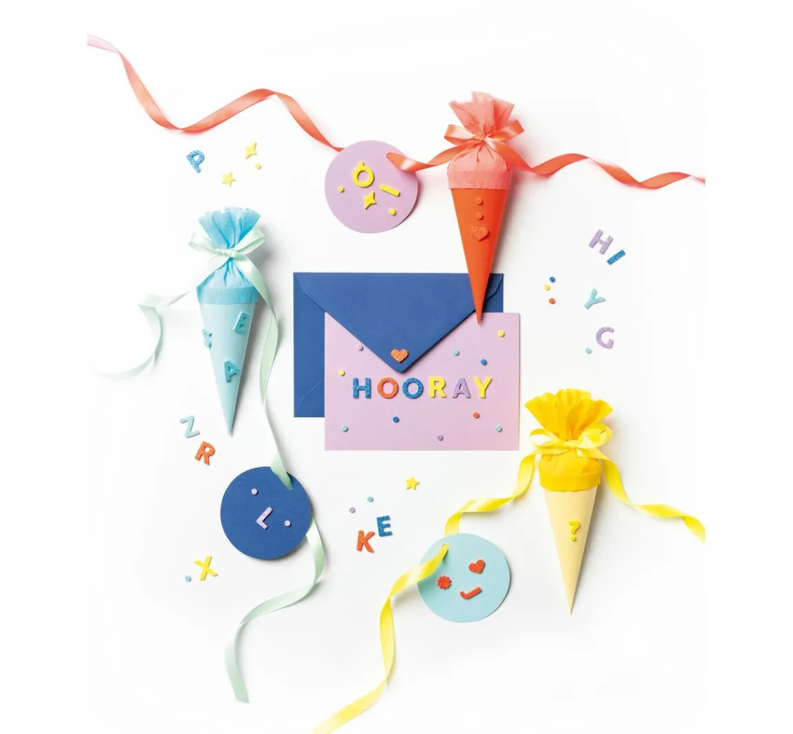Hot folia Moosgummi Glitter-Sticker