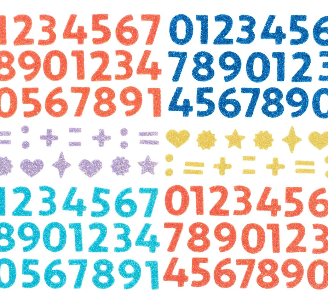 Hot folia Moosgummi Glitter-Sticker