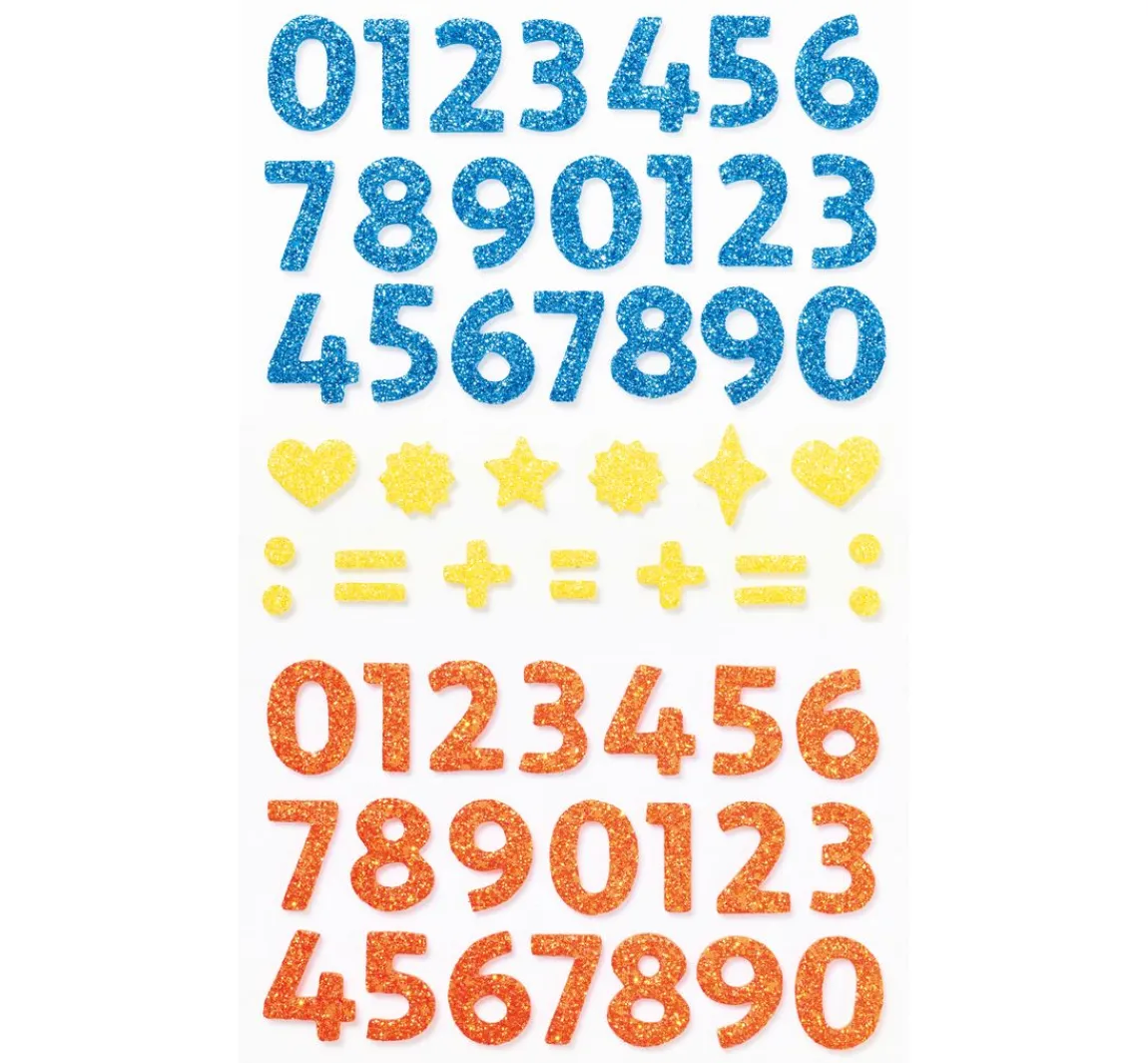 Hot folia Moosgummi Glitter-Sticker