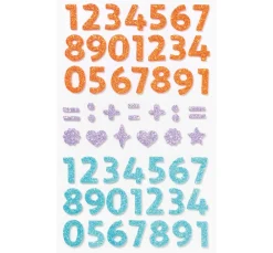 Hot folia Moosgummi Glitter-Sticker