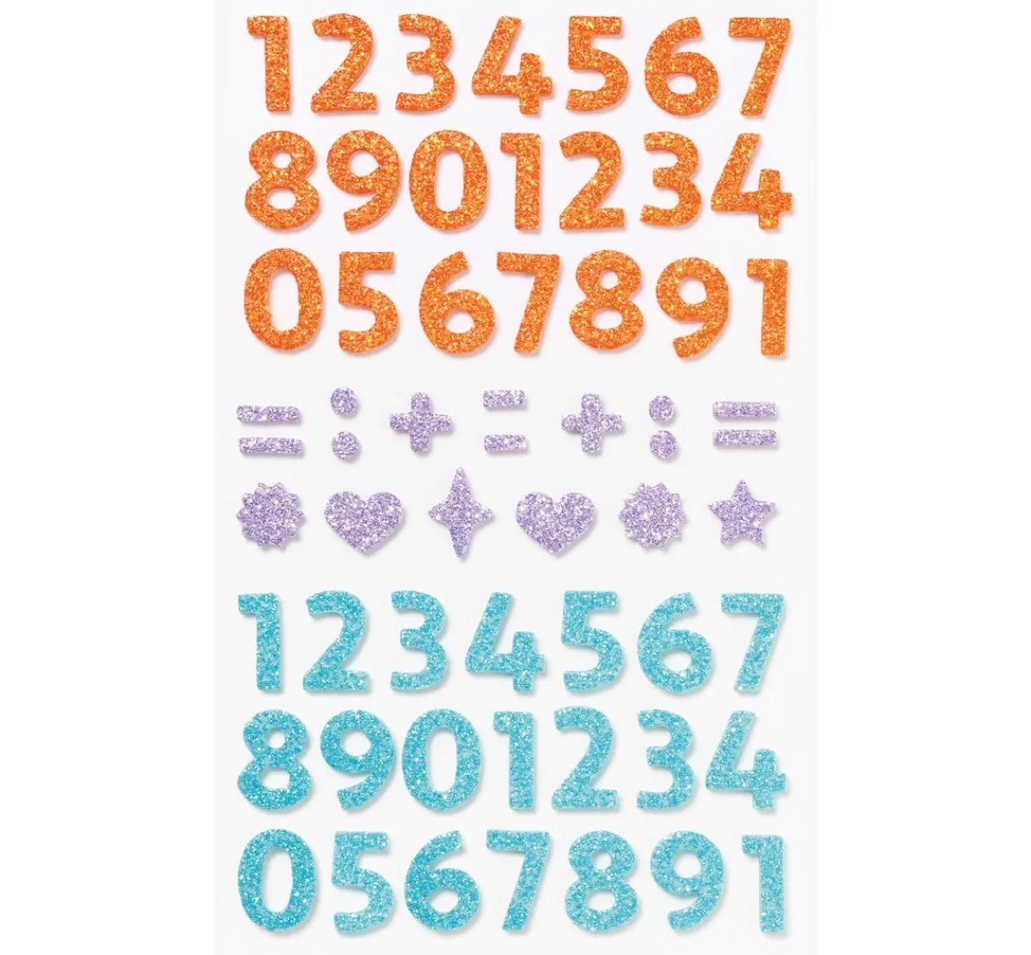 Hot folia Moosgummi Glitter-Sticker