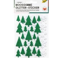 Hot folia Moosgummi Glitter-Sticker