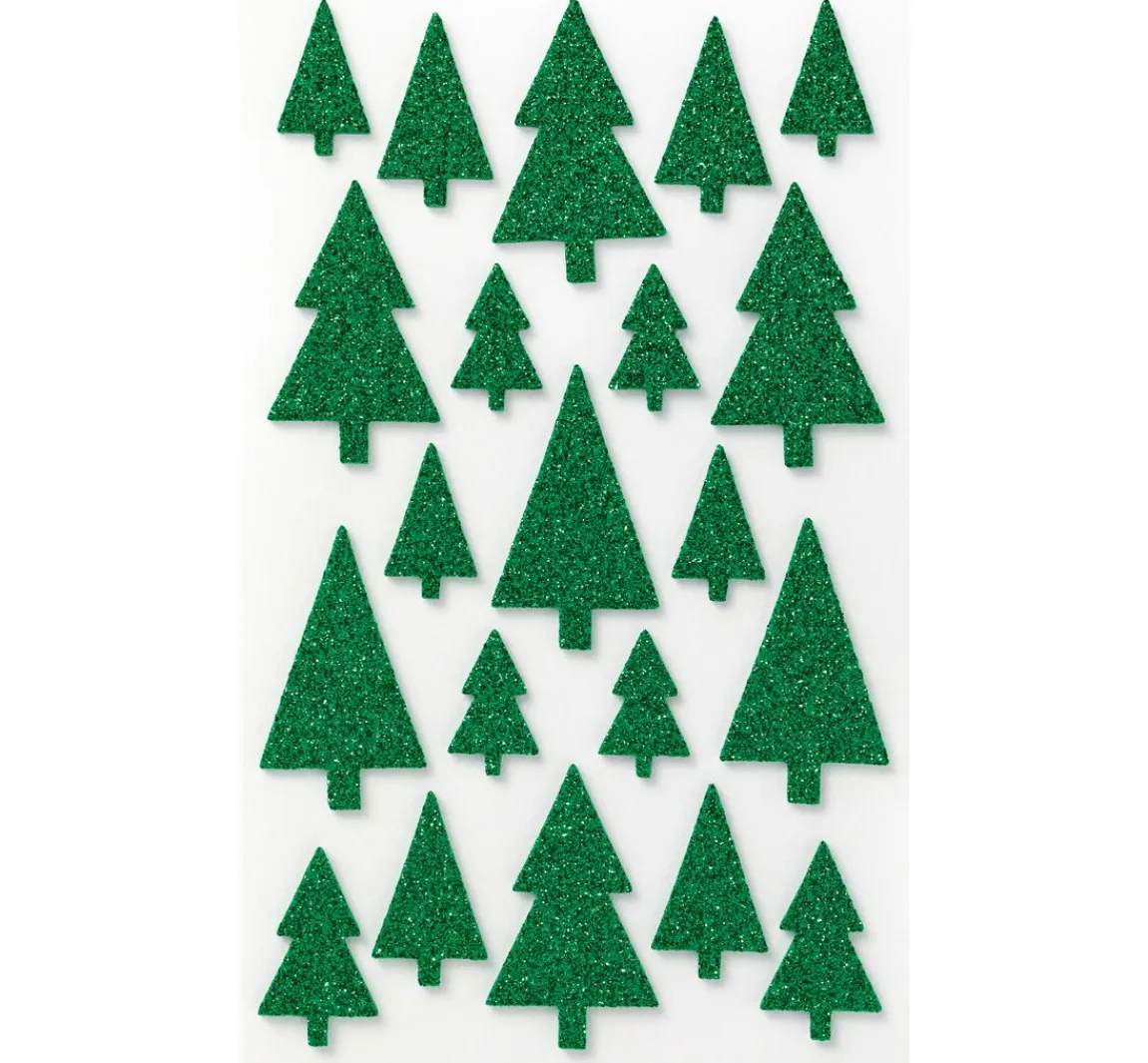 Hot folia Moosgummi Glitter-Sticker