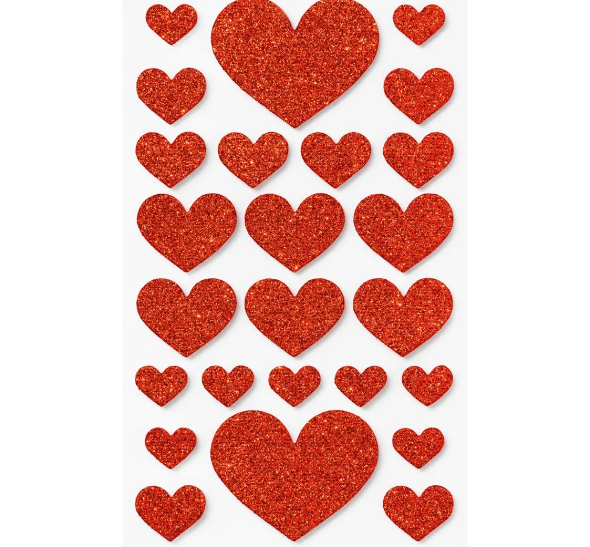 Hot folia Moosgummi Glitter-Sticker
