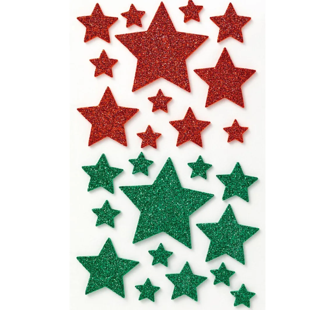 Hot folia Moosgummi Glitter-Sticker