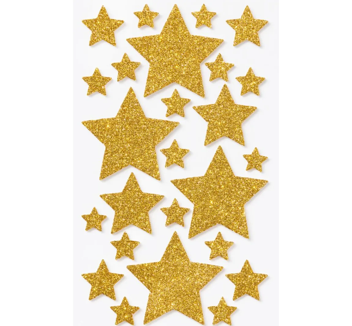 Hot folia Moosgummi Glitter-Sticker