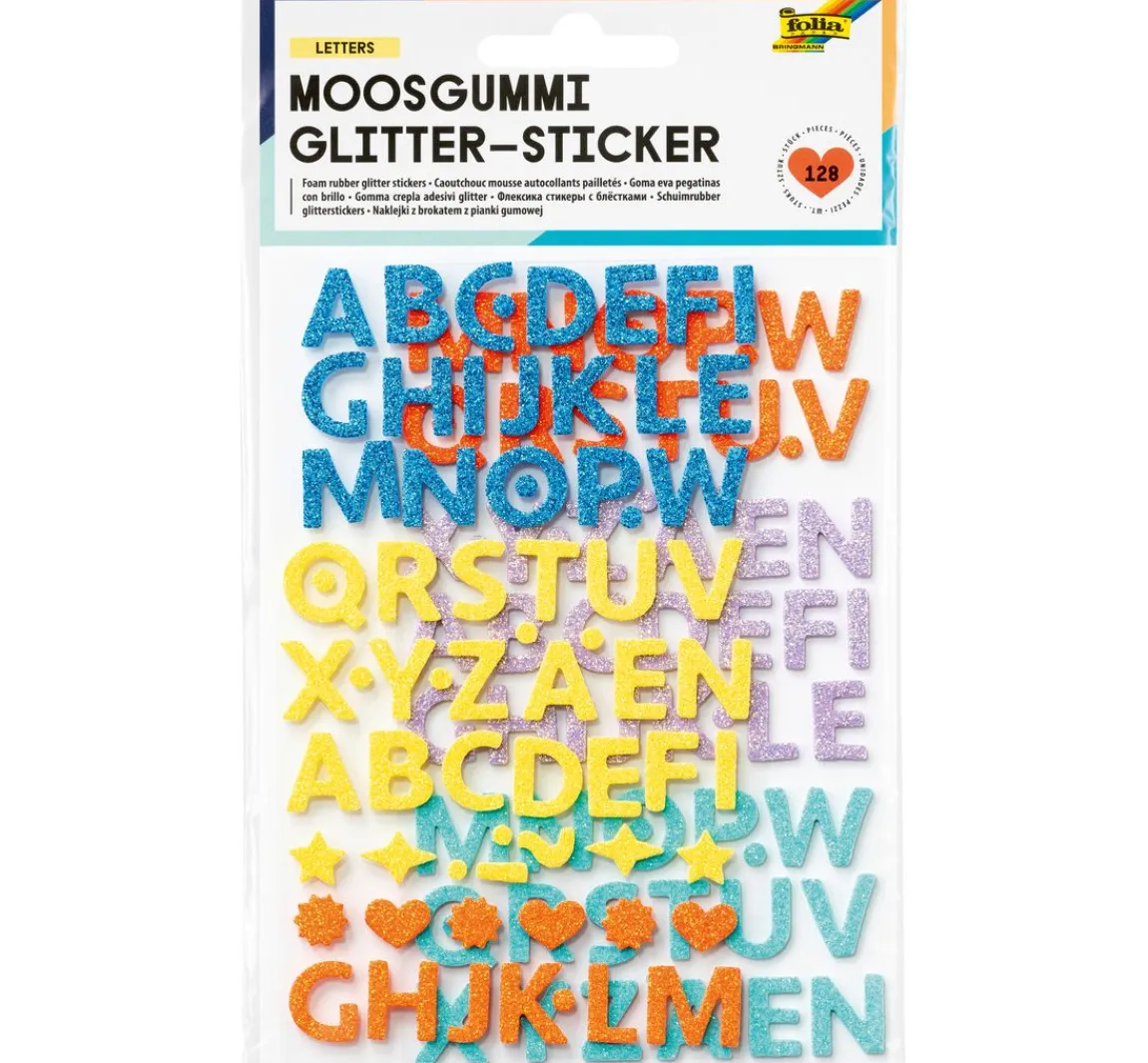 Hot folia Moosgummi Glitter-Sticker