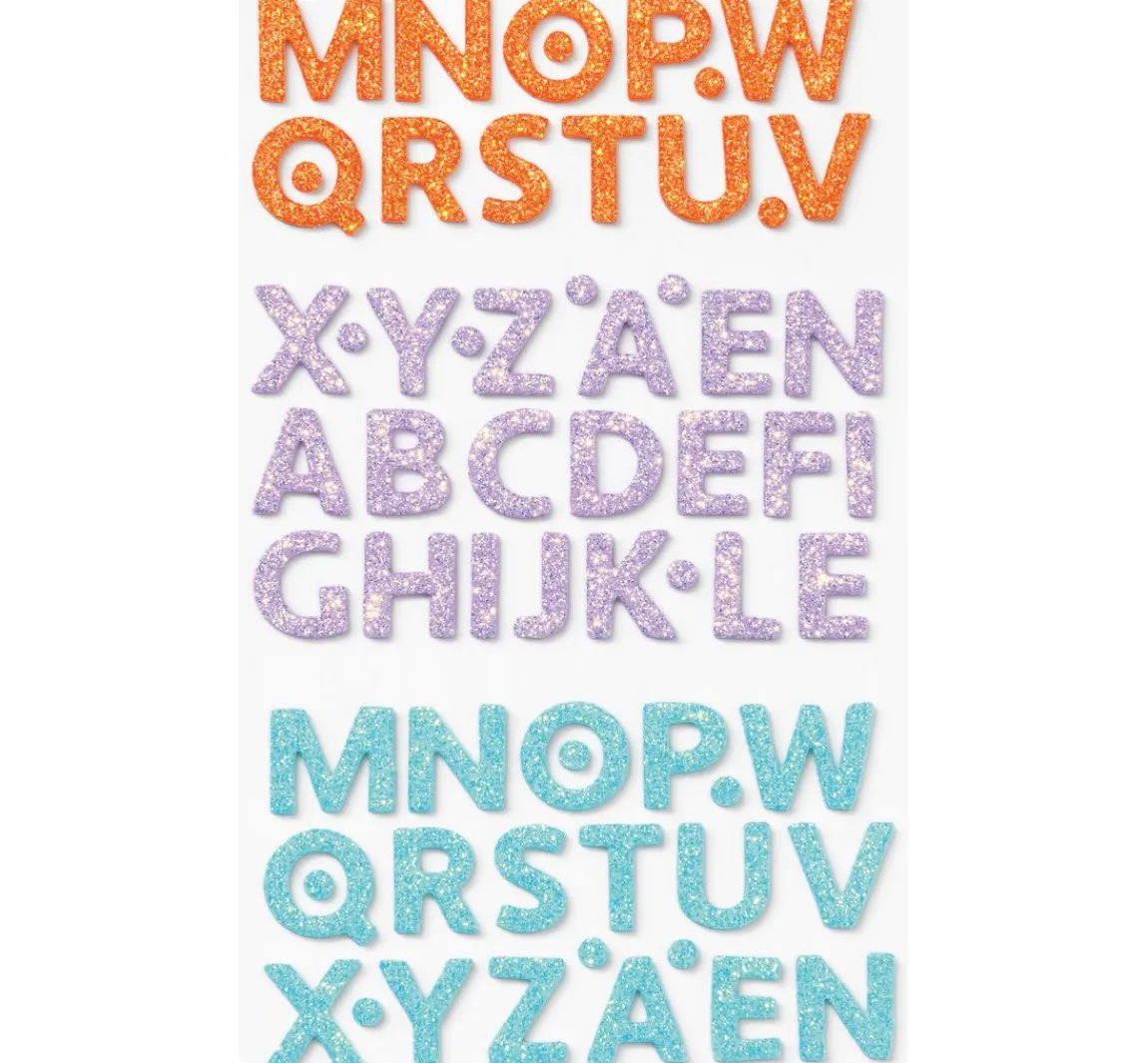 Hot folia Moosgummi Glitter-Sticker