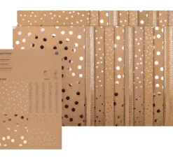 Rico Design Motivblock "Kraftpapier Hot Foil"