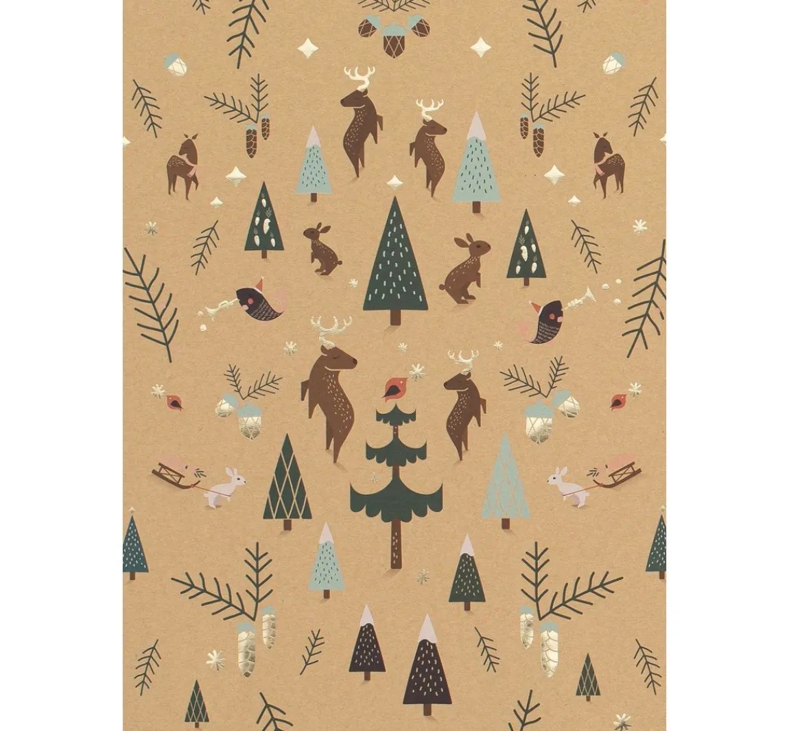 Clearance folia Motivblock "Kraftpapier Xmas"
