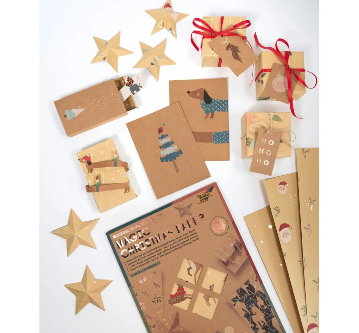 Clearance folia Motivblock "Kraftpapier Xmas"