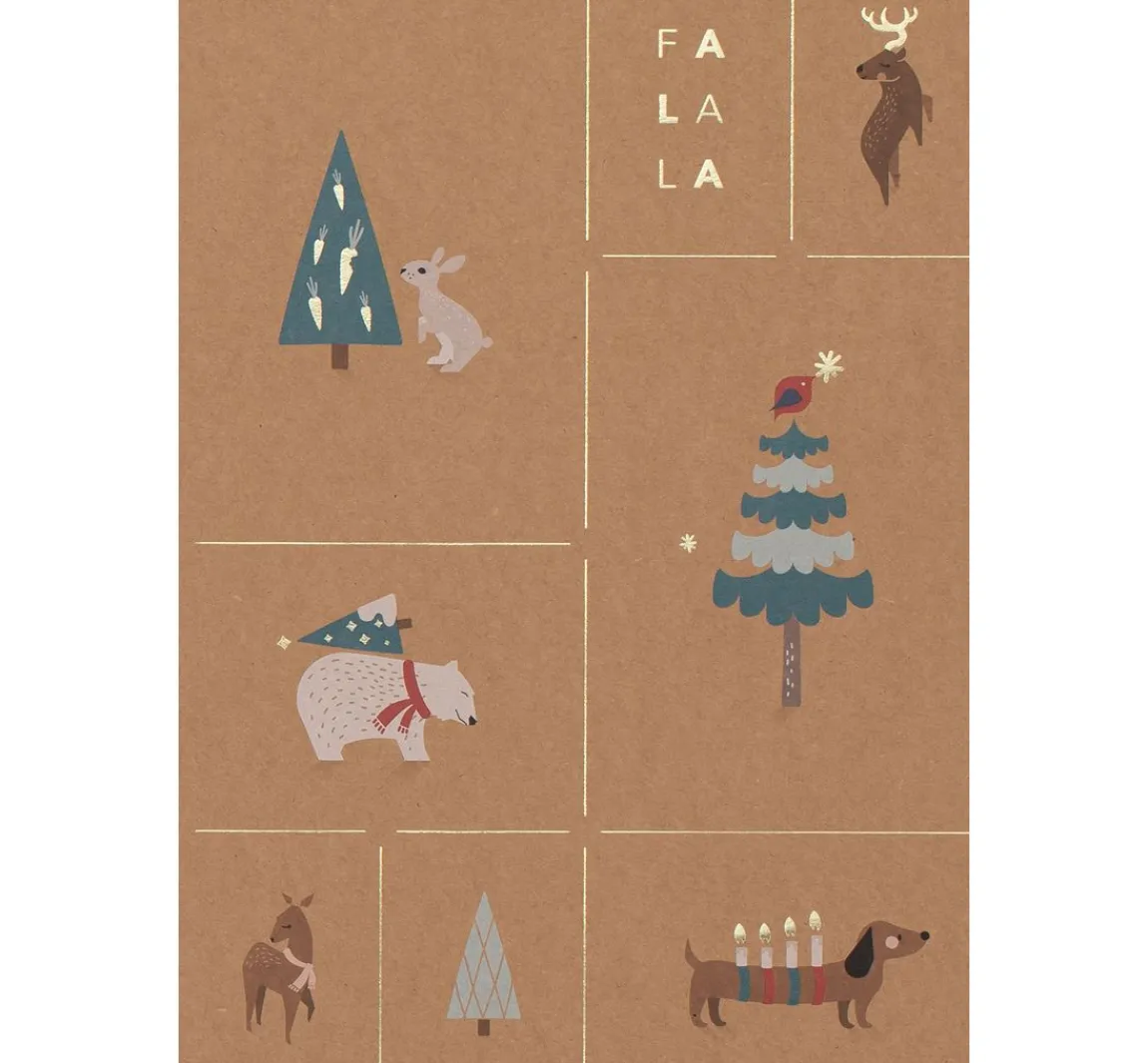 Clearance folia Motivblock "Kraftpapier Xmas"