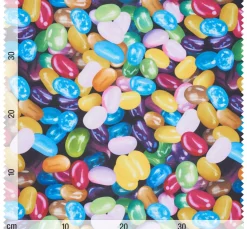 New VBS Marktplatz Motiv-Dekostoff "Candy Drops"