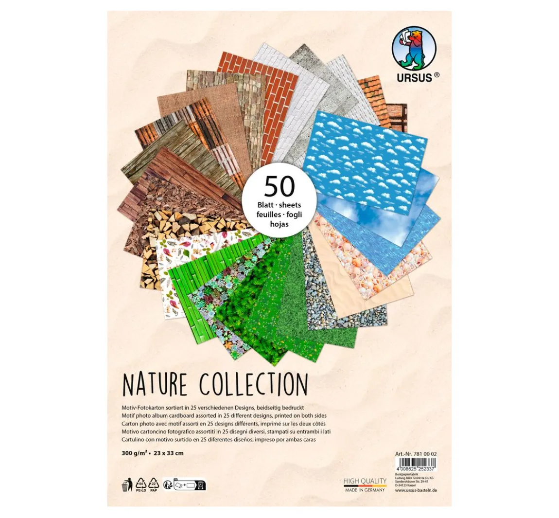 Outlet URSUS Motiv-Fotokarton-Kollektion "Nature"