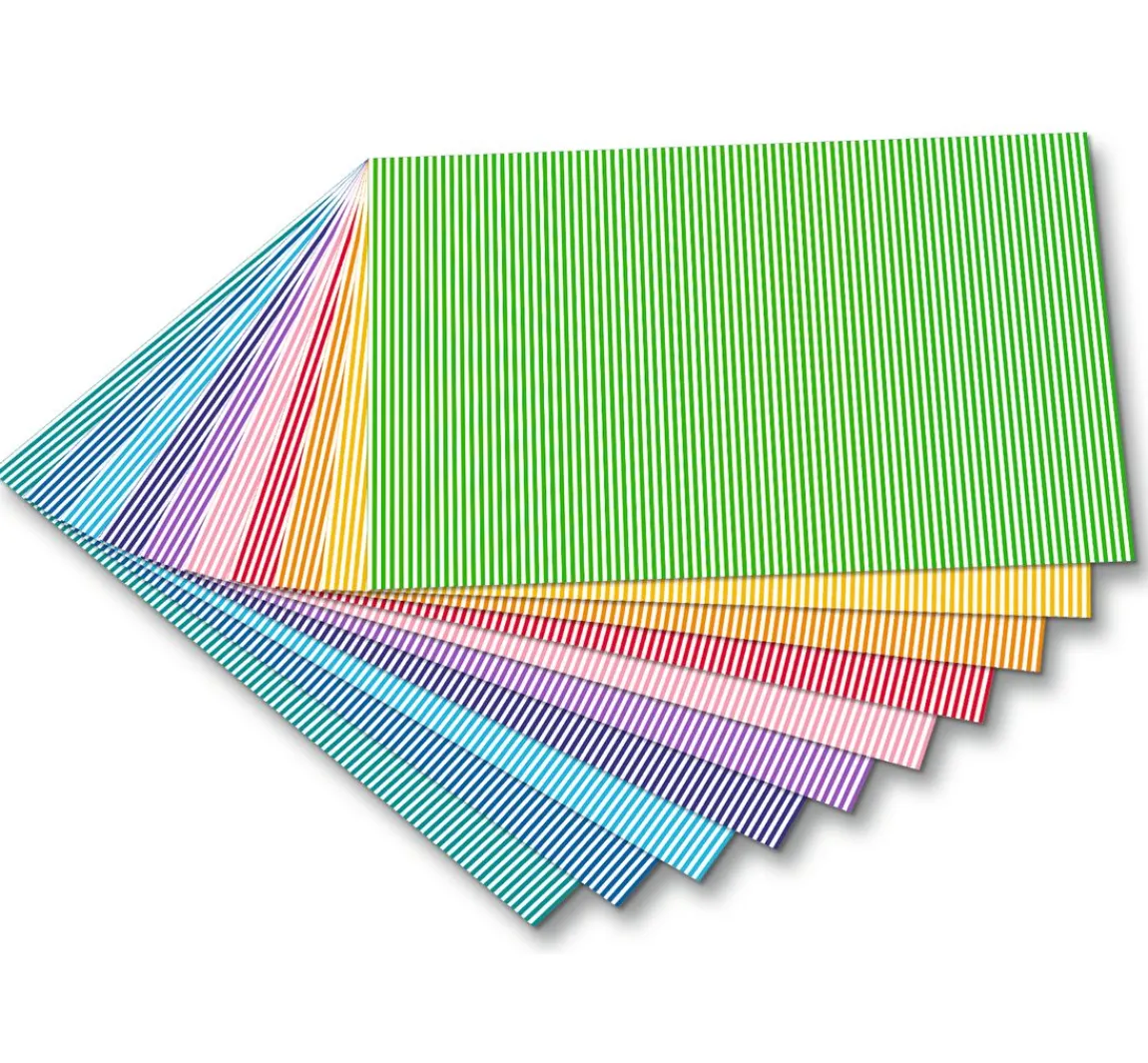 Outlet folia Motivkarton "Streifen, klein"