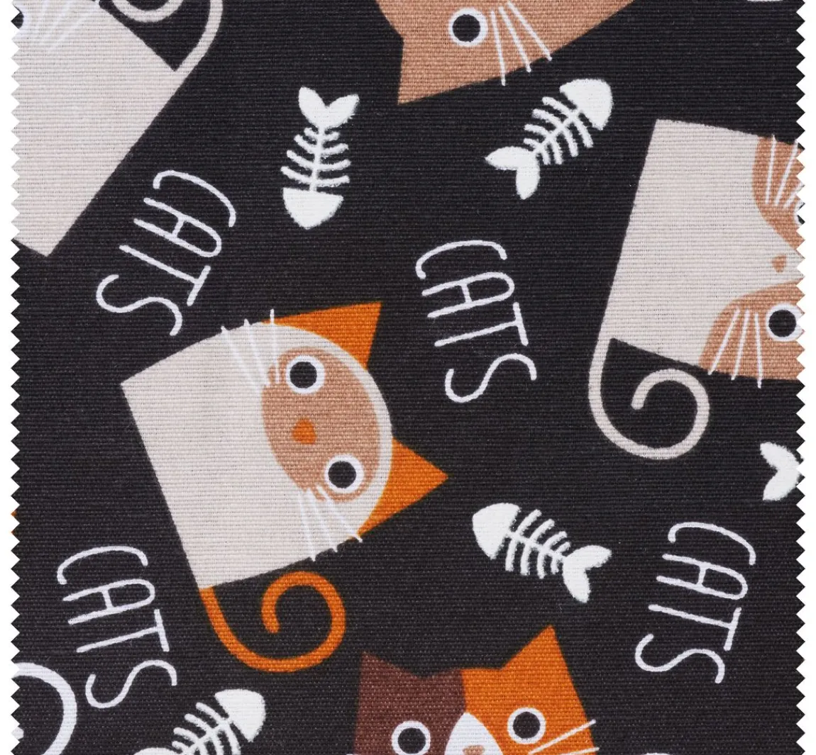 Clearance VBS Marktplatz Motiv-Stoff "Cats"