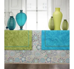 Discount VBS Marktplatz Motiv-Stoff Leinenoptik