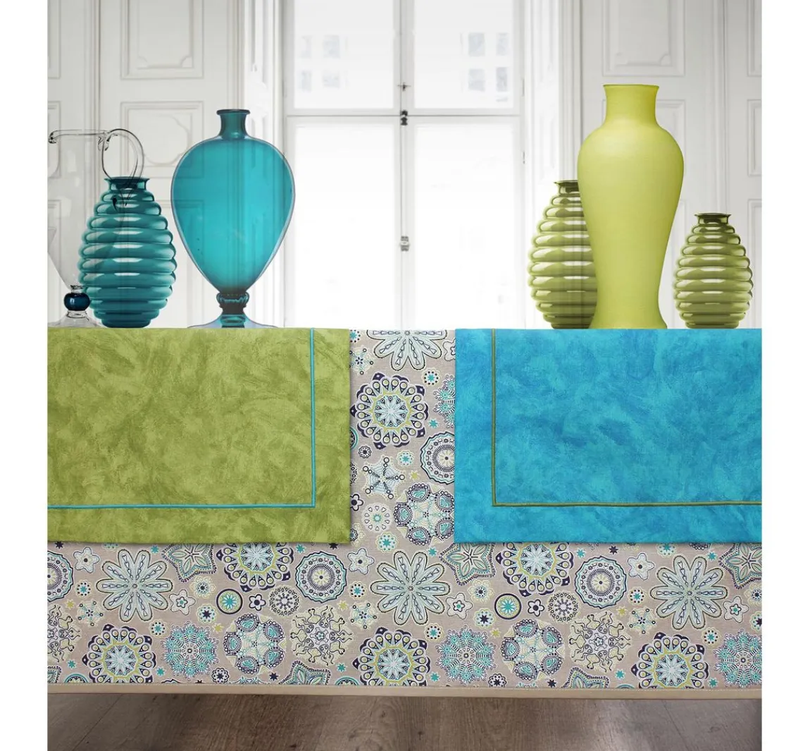 Discount VBS Marktplatz Motiv-Stoff Leinenoptik "Aquarius"