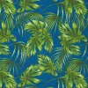 Discount VBS Marktplatz Motiv-Stoff Leinenoptik "Blue Monstera Jungle"
