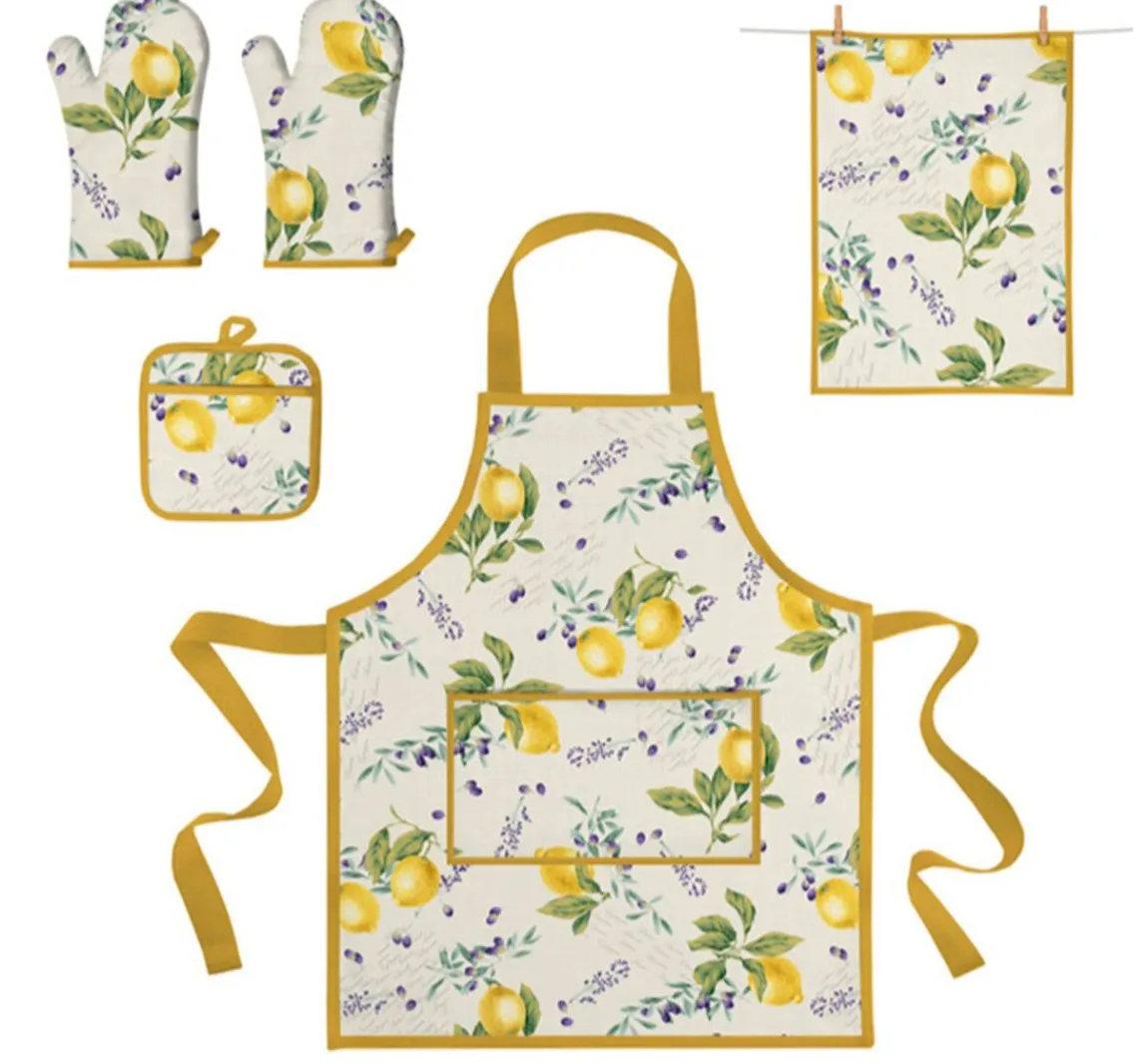 Outlet VBS Marktplatz Motiv-Stoff Leinenoptik "Citrus"