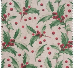 Outlet VBS Marktplatz Motiv-Stoff Leinenoptik "Ilex"