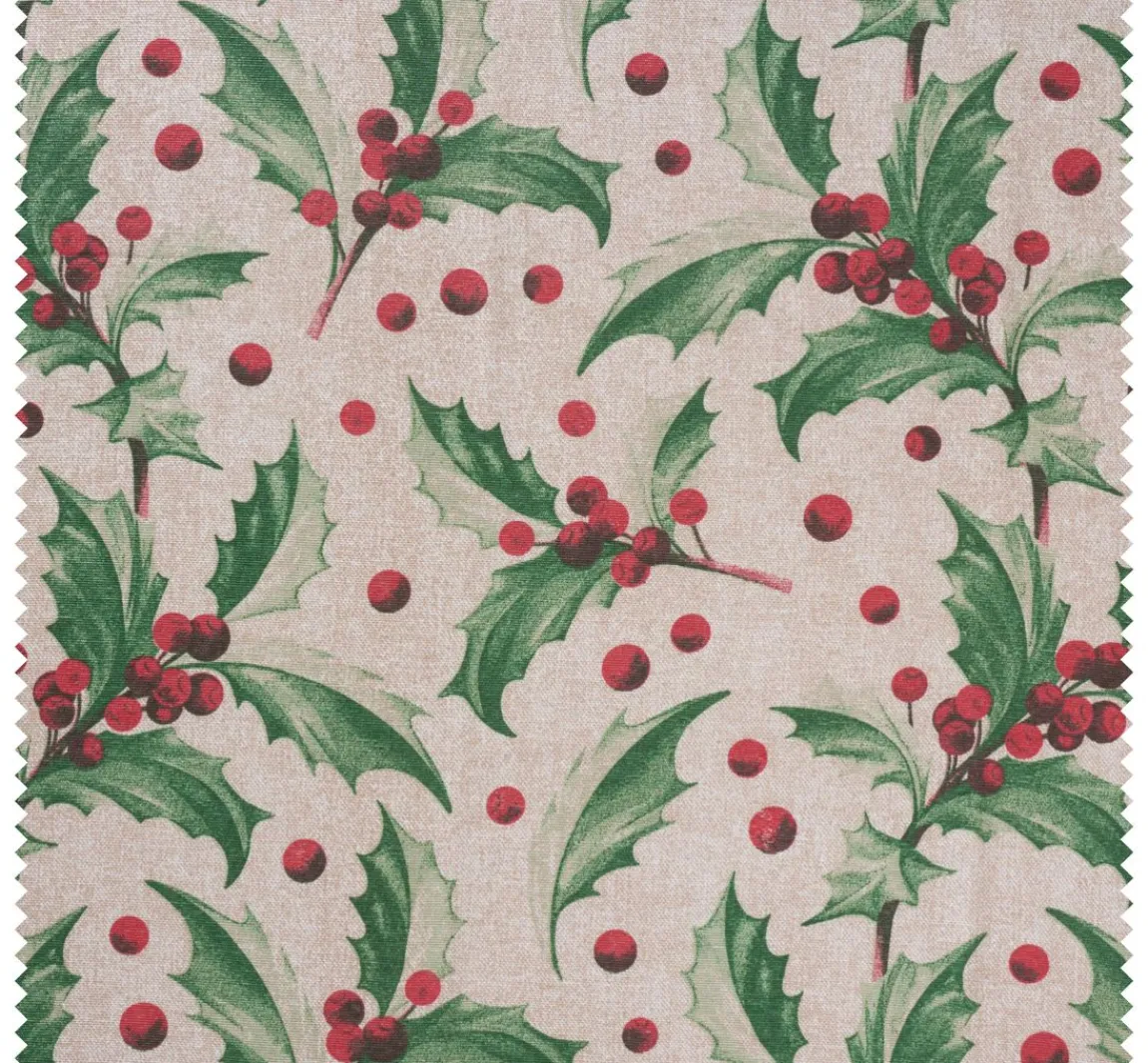 Outlet VBS Marktplatz Motiv-Stoff Leinenoptik "Ilex"
