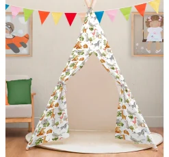 Outlet VBS Marktplatz Motiv-Stoff Leinenoptik
