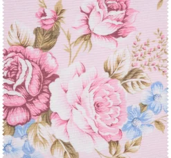 Clearance VBS Marktplatz Motiv-Stoff Leinenoptik "Rakel-Rose"