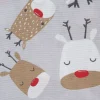 Clearance VBS Marktplatz Motiv-Stoff Leinenoptik "Red Nose Rudi"