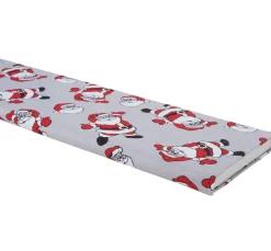 New VBS Marktplatz Motiv-Stoff Leinenoptik "Santa"