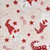 Outlet VBS Marktplatz Motiv-Stoff Leinenoptik "Wichtel und Sterne"