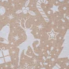 VBS Marktplatz Motiv-Stoff Leinenoptik "Xmas all over"