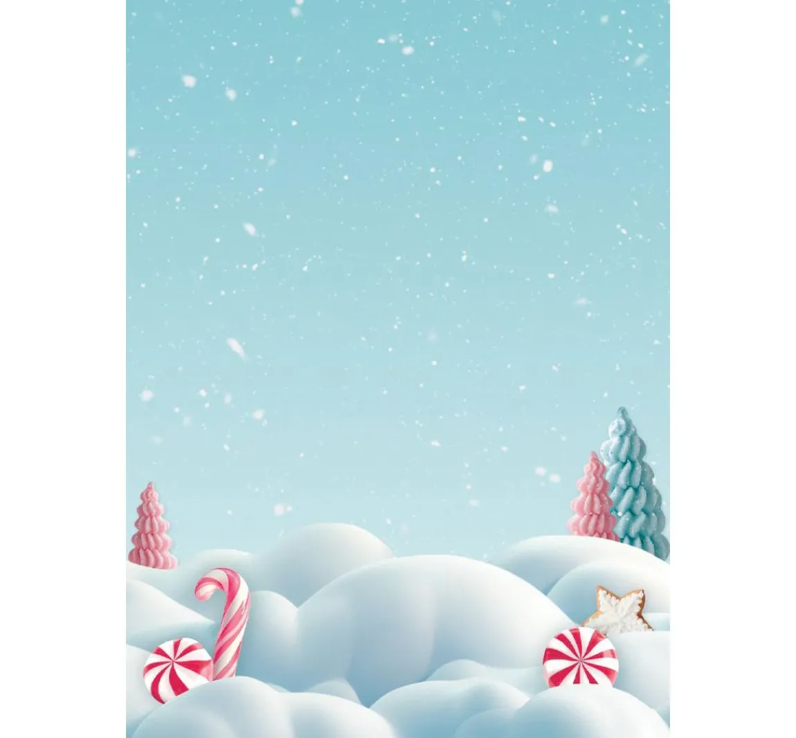 Discount Stamperia Motiv-Strohseide Backgrounds "Candy Christmas"