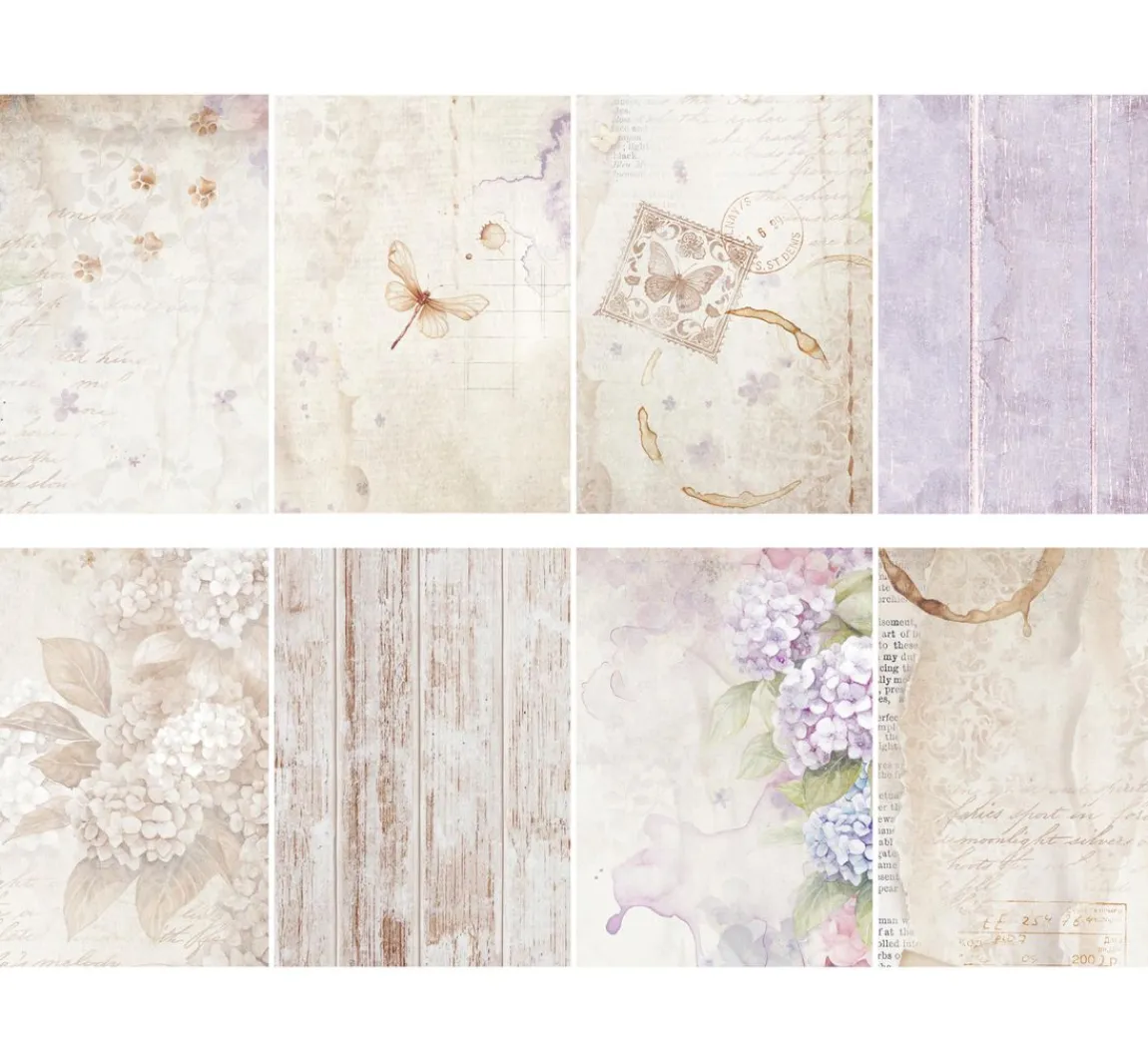 Outlet Stamperia Motiv-Strohseide Backgrounds "Quiet Days"
