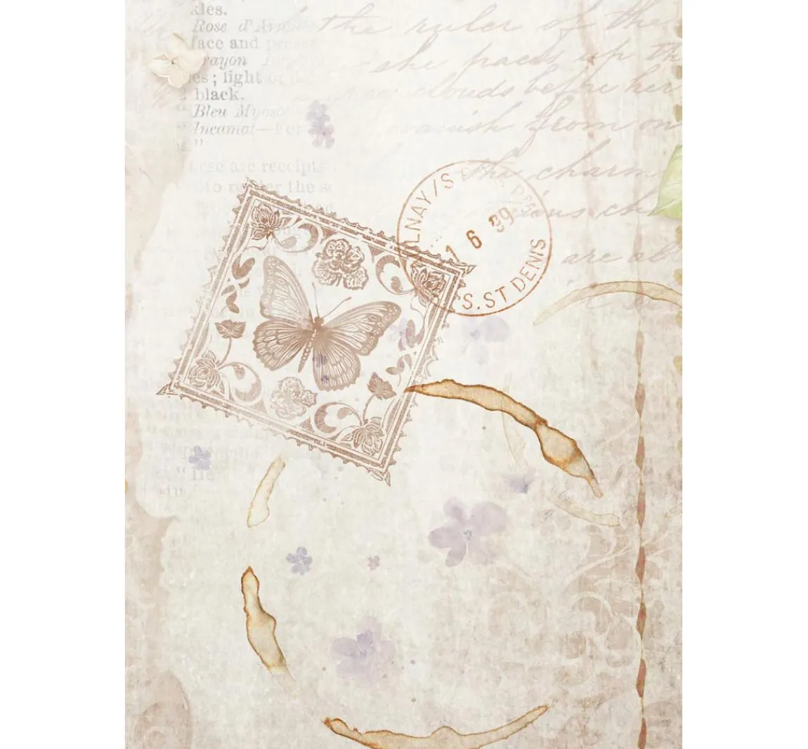 Outlet Stamperia Motiv-Strohseide Backgrounds "Quiet Days"