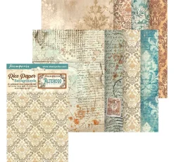 New Stamperia Motiv-Strohseide Backgrounds "Alterego"