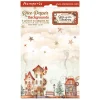 Hot Stamperia Motiv-Strohseide Backgrounds "Gear up for Christmas"