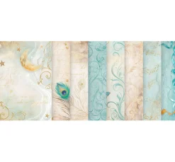 Clearance Stamperia Motiv-Strohseide Backgrounds "Masquerade"