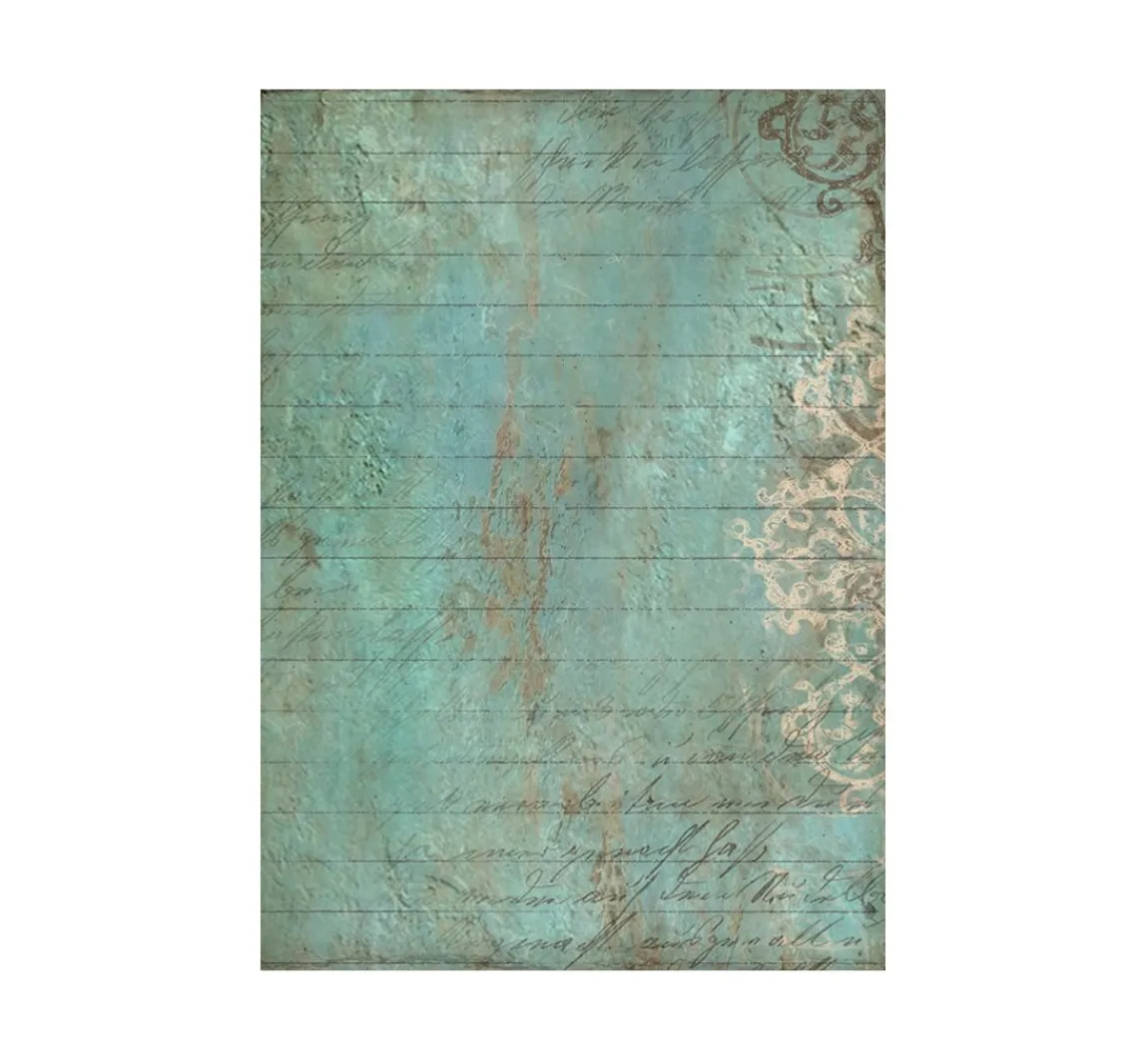 New Stamperia Motiv-Strohseide Backgrounds "Around the World", 8er-Set