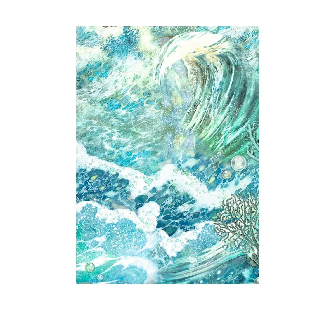 Stamperia Motiv-Strohseide Backgrounds "Songs of the Sea"